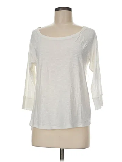 Pre-owned Joe Fresh 3/4 Sleeve T-shirt In Ivory