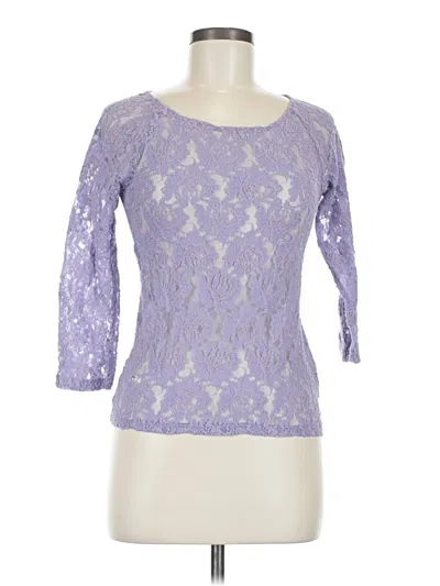Pre-owned Joe Fresh 3/4 Sleeve T-shirt In Purple