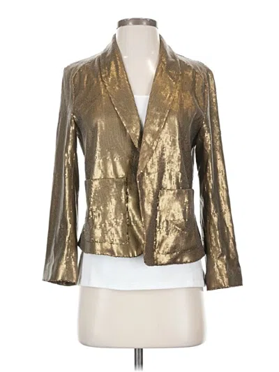 Pre-owned Joe Fresh Blazer Jacket In Gold