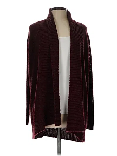 Pre-owned Joe Fresh Cardigan Sweater In Burgundy