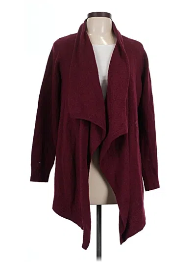 Pre-owned Joe Fresh Cardigan Sweater In Burgundy