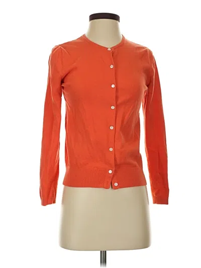 Pre-owned Joe Fresh Cardigan Sweater In Orange