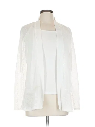 Pre-owned Joe Fresh Cardigan Sweater In White
