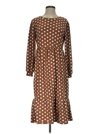 Pre-owned Joe Fresh Casual Dress In Brown