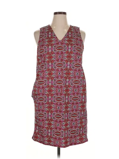 Pre-owned Joe Fresh Casual Dress In Burgundy