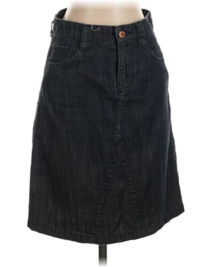 Pre-owned Joe Fresh Denim Skirt In Gray