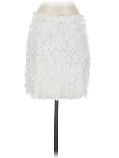 Pre-owned Joe Fresh Formal Skirt In White