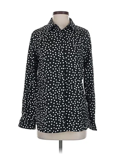 Pre-owned Joe Fresh Long Sleeve Blouse In Black