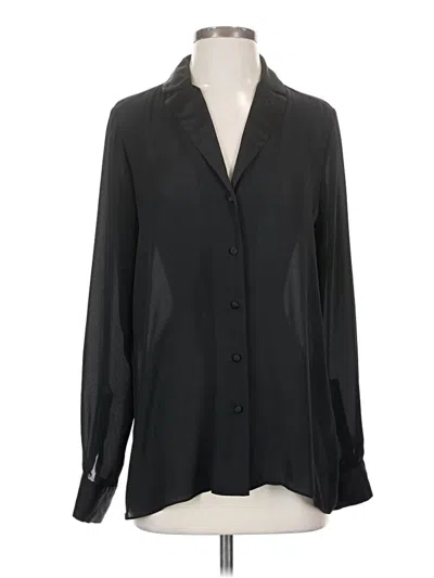 Pre-owned Joe Fresh Long Sleeve Blouse In Black