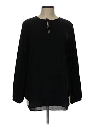 Pre-owned Joe Fresh Long Sleeve Blouse In Black
