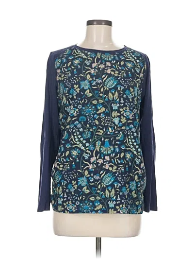 Pre-owned Joe Fresh Long Sleeve Blouse In Blue
