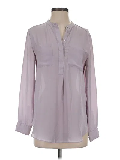 Pre-owned Joe Fresh Long Sleeve Blouse In Gray
