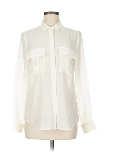 Pre-owned Joe Fresh Long Sleeve Blouse In White