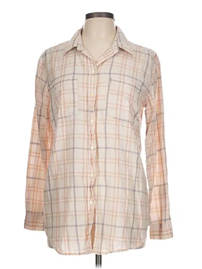 Pre-owned Joe Fresh Long Sleeve Button Down Shirt In Brown