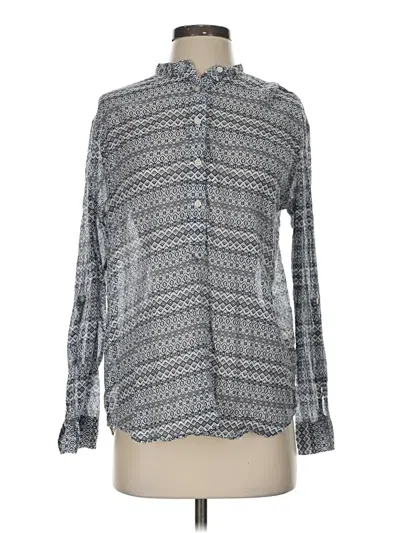 Pre-owned Joe Fresh Long Sleeve Button Down Shirt In Gray