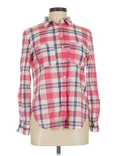 Pre-owned Joe Fresh Long Sleeve Button Down Shirt In Pink