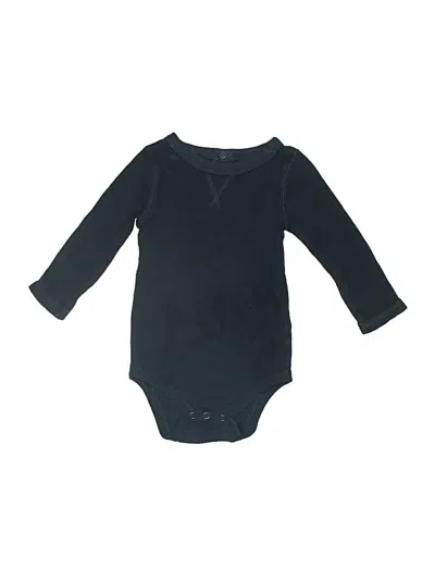 Pre-owned Joe Fresh Babies' Long Sleeve Onesie In Black