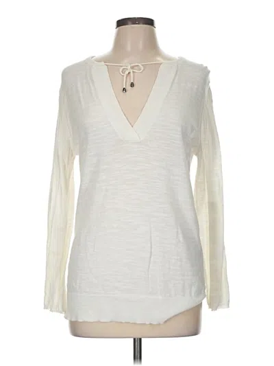 Pre-owned Joe Fresh Long Sleeve T-shirt In White