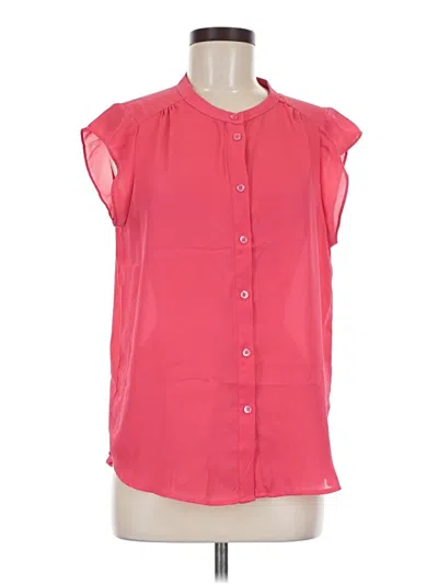 Pre-owned Joe Fresh Short Sleeve Blouse In Pink