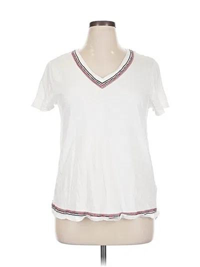 Pre-owned Joe Fresh Short Sleeve T-shirt In White