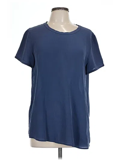 Pre-owned Joe Fresh Short Sleeve Top Blue Crew Neck Tops