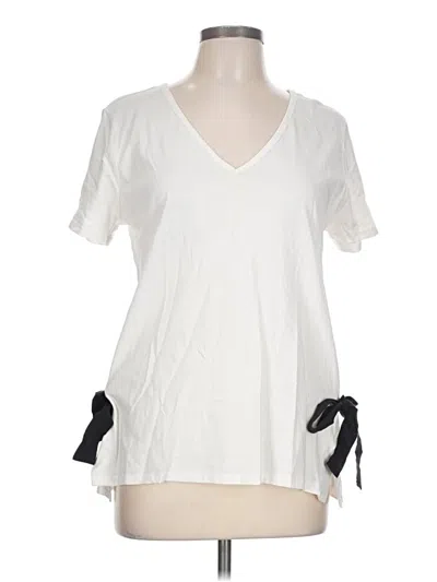 Pre-owned Joe Fresh Short Sleeve Top White V-neck Tops
