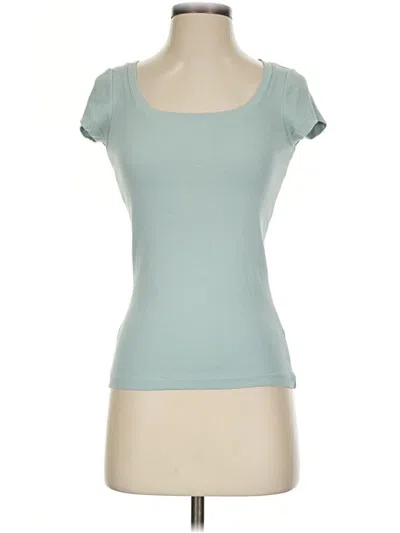 Pre-owned Joe Fresh Short Sleeve T-shirt In Teal