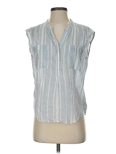 Pre-owned Joe Fresh Sleeveless Blouse In Blue