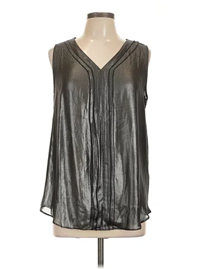 Pre-owned Joe Fresh Sleeveless Blouse In Silver