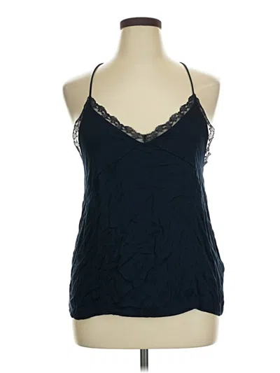 Pre-owned Joe Fresh Tank Top Blue Halter Neckline Tops