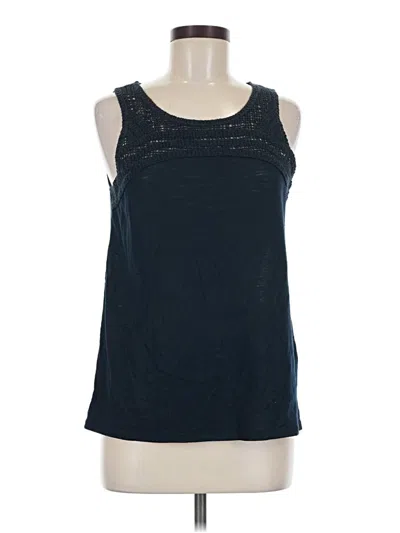 Pre-owned Joe Fresh Tank Top Blue Halter Neckline Tops