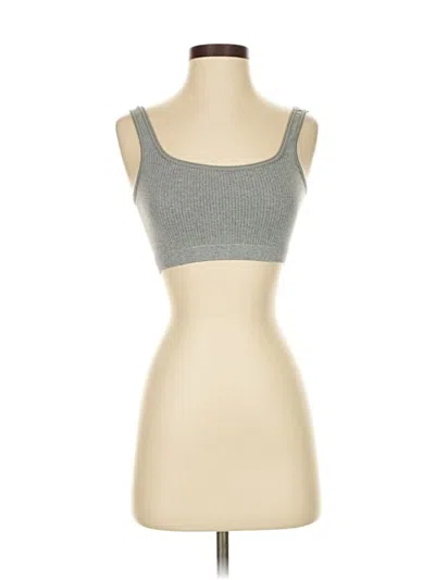 Pre-owned Joe Fresh Tank Top Silver Strapless Neckline Tops