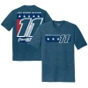 Joe Gibbs Racing Team Collection Men's Heather Navy Denny Hamlin Name Number Tri-blend T-shirt In Blue