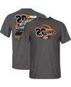 Joe Gibbs Racing Team Collection Men's Charcoal Brandon Jones Menards Car T-shirt In Gray