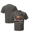 Joe Gibbs Racing Team Collection Men's Charcoal Chase Briscoe 2025 The Great American Getaway 400 Race Win T-shirt In Gray
