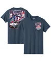 Joe Gibbs Racing Team Collection Men's Heather Navy Denny Hamlin National Debt Relief Car T-shirt In Green
