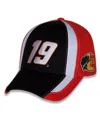 Joe Gibbs Racing Team Collection Men's  Black, Orange Martin Truex Jr Restart Adjustable Hat In Black,orange