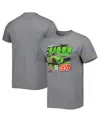 Joe Gibbs Racing Team Collection Men's  Heather Gray Ty Gibbs Pit Road T-shirt In Heather Gray
