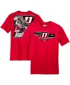 Joe Gibbs Racing Team Collection Men's Red Denny Hamlin Sport Clips Car T-shirt In Red