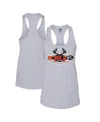 Joe Gibbs Racing Team Collection Women's Gray Martin Truex Jr Racer Back Tank Top In Gray