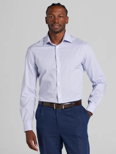 Joe Joseph Abboud Big & Tall Men's Classic Fit Check Dress Shirt In Purple