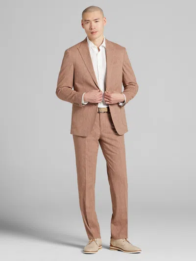 Joe Joseph Abboud Slim Fit Men's Suit In Brown
