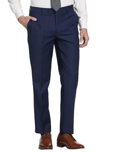 Joe Joseph Abboud Slim Fit Wool Blend Men's Suit Pants In Blue