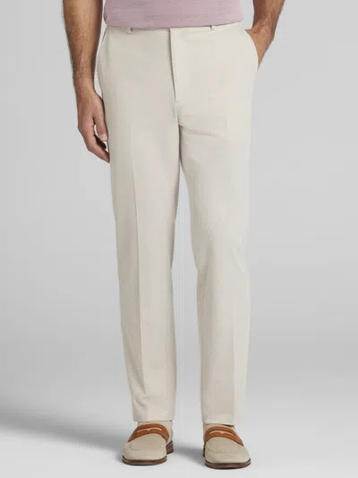 Joe Joseph Abboud Modern Fit Knit Men's Suit Pants In Neutral