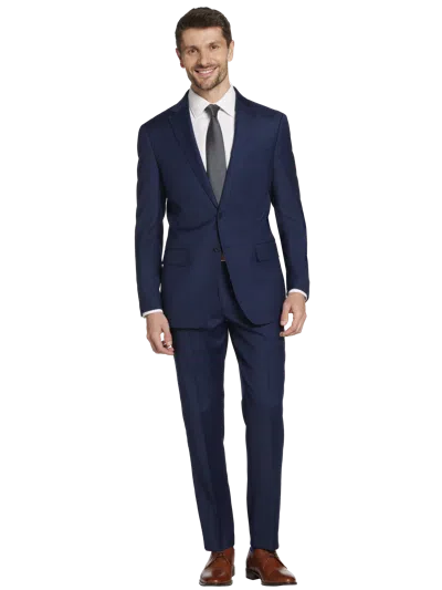 Joe Joseph Abboud Slim Fit 3-piece Men's Suit In Blue