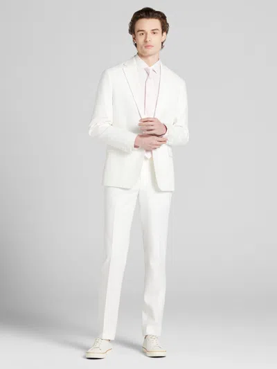 Joe Joseph Abboud Big & Tall Slim Fit Men's Suit In White