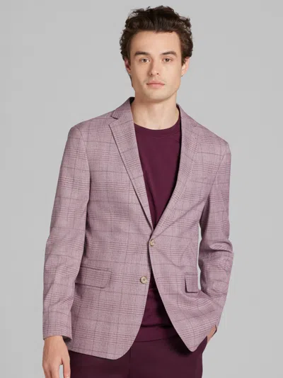 Joe Joseph Abboud Slim Fit Plaid Sport Coat In Pink