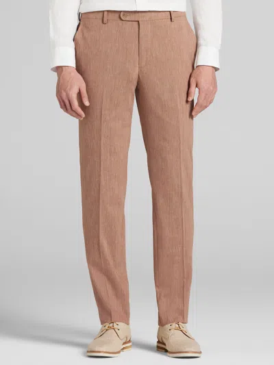 Joe Joseph Abboud Slim Fit Solid Men's Suit Separates Pants In Brown
