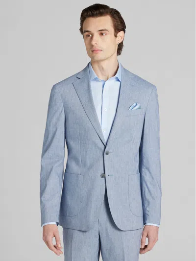 Joe Joseph Abboud Slim Fit Stripe Men's Suit Jacket In Blue