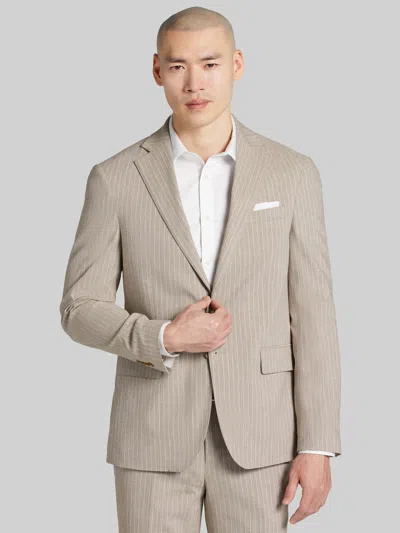 Joe Joseph Abboud Slim Fit Stripe Men's Suit Jacket In Brown